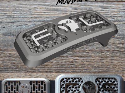 Individualisierte Gürtelschnalle auf Basis von Gyroid_M